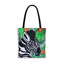 Load image into Gallery viewer, Jungle Zebra Tote Bag
